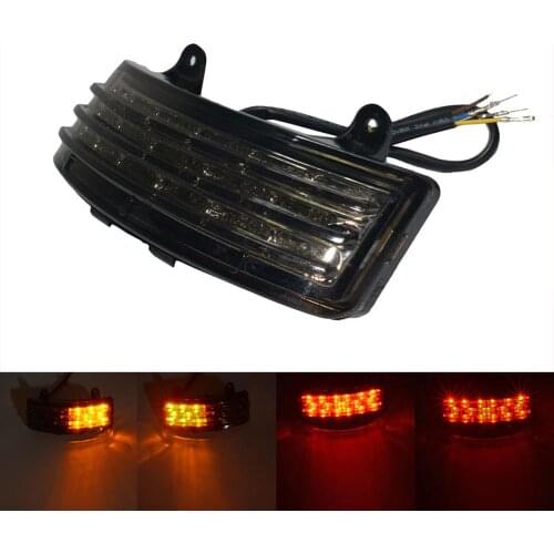 Glide Smoke Tri-Bar LED Fender Tip Tail Light Upgrade For Harley Road Glide FLHRX FLTRXS FLHX for Harley Davidson