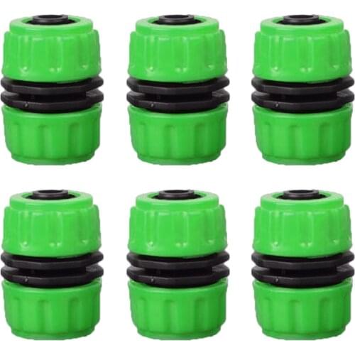 6PCS 1/2 Inch Garden Hose Pipe Quick Repair Connector Extender For Join Hose Connection