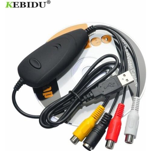 EZCAP172 USB Audio Video Capture Card Convert Analog Video From VHS 8MM,Video Camera Recorder,DVD Player Support Win7/8/10