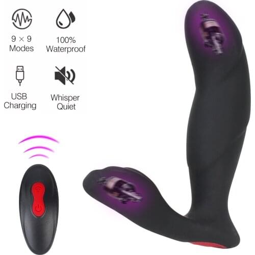 Anus Vibrating Anal Vibrator Prostate Massager G-Spot Clitoris Stimulation 9 Modes Sex Toy For Men Woman Male Butt Plug