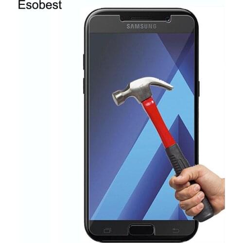 Esobest 2pcs Glass film guard for Samsung Galaxy A3 A5 A7 J2 J3 J7 Z2 S8 2017 A8 Tempered Glass Screen Protector
