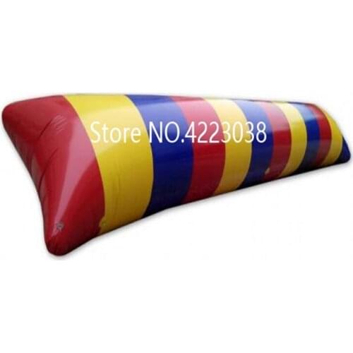 Free Shipping 0.9mm PVC 7x2m inflatable water blob jump , Inflatable water trampoline for seashore use and with a electric pump