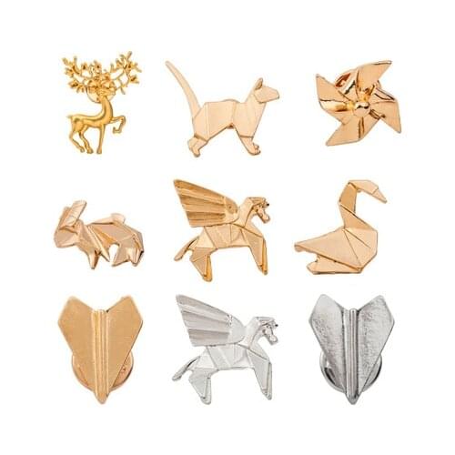 New fashion Geometric animal pattern brooch For Women girl Accessories jewelry wholesale