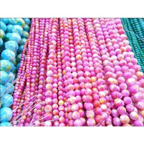 Tourmaline Rubellite Jades Tanzanite Pink Natural Stone Beads For Jewelry Making Beads Diy Bracelet Necklace 4 / 6 / 8 / 10 / 1