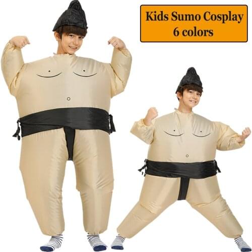 Kids Anime Cosplay Costume Sumo Inflatable Costume Halloween Purim Party Suit Birthday Gifts Role Play Disfraz