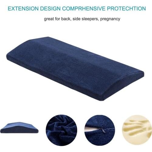 Multifunctional Lumbar Pillow Memory Foam Lumbar Pillow Back Support Cushion Back Pain Relieve Lumbar Sleep Pillow 60x24x4cm