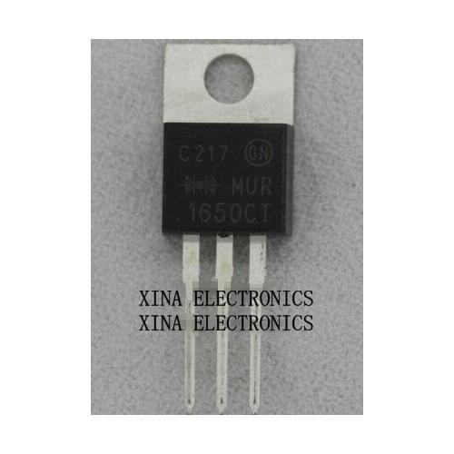 MUR1650CT MUR1650 1650CT MUR 1650CT 500V 16A TO-220 ROHS ORIGINAL 10PCS/lot Free Shipping Electronics composition kit