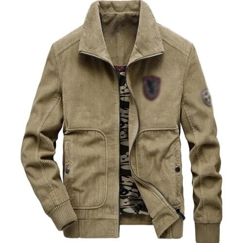 MenS Spring Corduroy Jackets Coats Turn Down Collar Casual Jackets Outwear For Male Plus SIze Military Tactical Outfit S-5XL 4XL