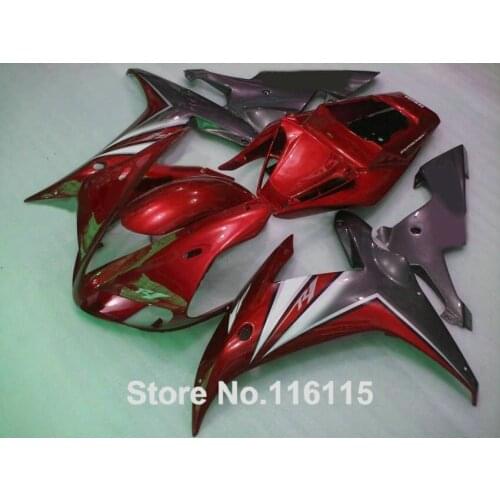 Customize Fairing kit for YAMAHA 2002 2003 black red plastic fairings set Full injection molding YZF R1 02 03 YZ64