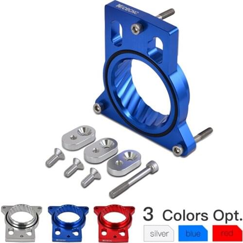 NICECNC Auto Car Throttle Body Spacer Air Intake Manifold Extender Adaptor Kit For Chevrolet Silverado 1999-2007 4.8L 5.3L 6.0L