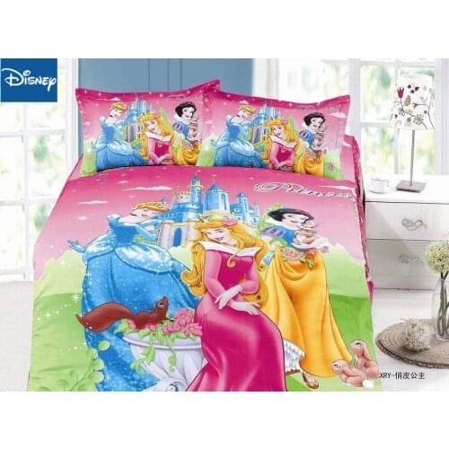 Single size princess bedding set for children bedroom decoration twin duvet covers flat sheet 2/3/4 pcs free shipping promotion