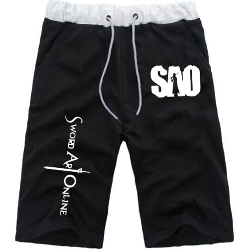 New Casual Sword Art Online Short Pants Women Men Sweatpants Gym Shorts Run Jogging Sports Fitness Knee Length Short Beach Pant