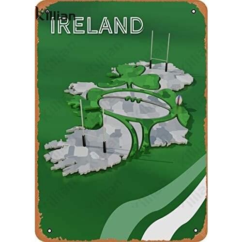 Vintage Metal Plaque Bar Wall Decoration Iceland Metal Painting Model Metal Plate Living Room Club Metal Poster Home Decoration