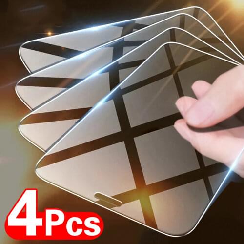 4PCS tempered glass for Xiaomi mi 11 Lite 5G 9T 10T pro screen protector on Xiaomi mi note 10 9 lite 11i poco F3 GT F2 Pro glass