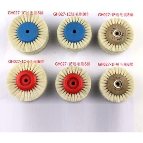 1PCS White Bristle Brush Polishing Wheel Brush for Polishing Tool Accessories Engraver Abrasive Brushes 65-78MM
