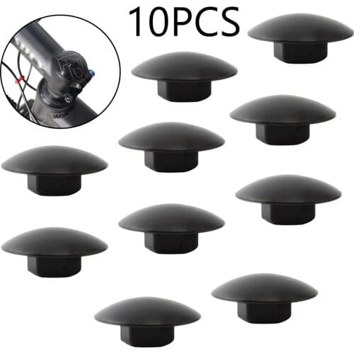 10pcs Waterproof Dustproof Headset Cap Outdoor Rubber MTB Bike Stem Top Cover Bicycle Headset Cap Bolts Parts Cycling Accessory