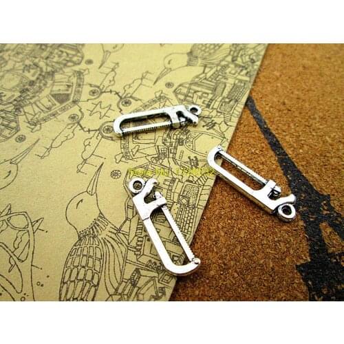 30pcs hack saw Charms, Antique Tibetan silver hack saw Charms pendants 26x7mm