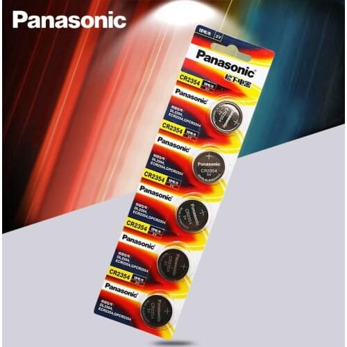 5pc/lot Original Battery Panasonic Car remote key 3V Li battery CR2354 button battery instrument and meter batteries