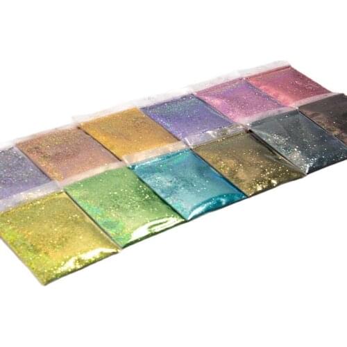 500g/Bag High-QUALITY Glitter Holographic Dazzling Flash 0.2mm=1/128 Peacock/Azure/Fluorescent Laser Nail Art Hologlitter #FD072