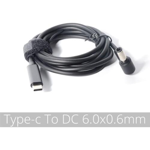 6.0x0.6mm) USB Type C PD Laptop Charging Cable Cord Dc Power Adapter Converter DC 6.0*4.4mm Male Right Angled For Sony