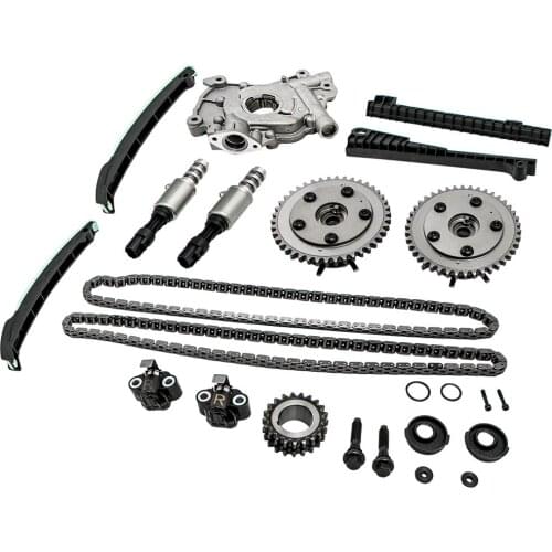Timing Chain 2004 2005 2006 2007 2008 Oil Pump Kit+Cam Phasers+Solenoid For Ford F150 For Lincoln 5.4L 3V