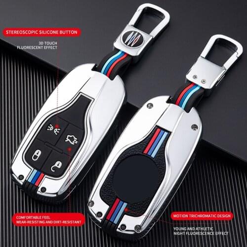 Zinc Alloy Car Remote Key Case Cover Holder For Maserati Levante Ghibli Quattroporte GT Granturism GranCabrio