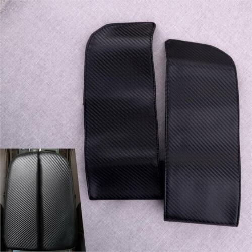 CITALL 2Pcs/Set Car Center Console Armrest Cover Fit For BMW X5 E70 X6 E71 2008 2009 2010 2011 2012 2013 Carbon Fiber Style