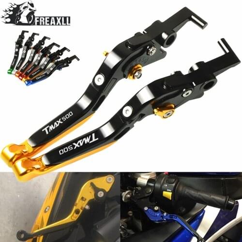 For YAMAHA TMAX 500 2001-2007 TMAX500 2008-2018 Folding Extendable Adjustable Brake Clutch Levers Lengthening Motorcycle Parts