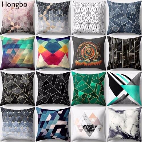 Hongbo 1 Pcs Pillow Case Decor Sofa Cushion Cover Pillowcase Geometry Pattern Pillow Case Home Decor For Sofa Seat