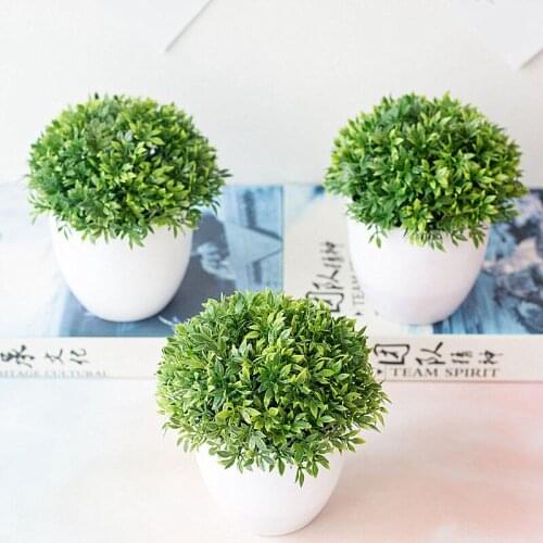 1pc Artificial Plants Bonsai Small Tree Pot Plants Fake Flowers Potted Ornaments For Home Decoration Hotel Garden Decor Bonsai