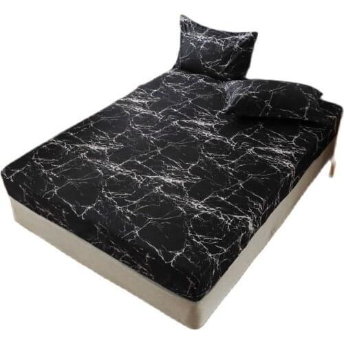 3PCS Star Bed Sheet with Pillowcase Mattress Covers Fitted Sheet Sets With Elastic