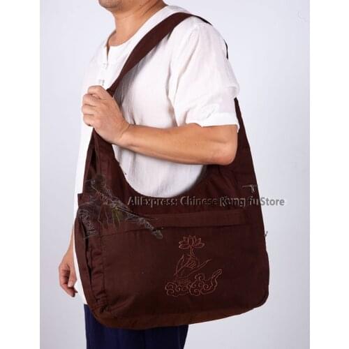 Buddhist Monk Bag to match Meditation Robe Kung fu Uniforms Wushu Martial arts Suit