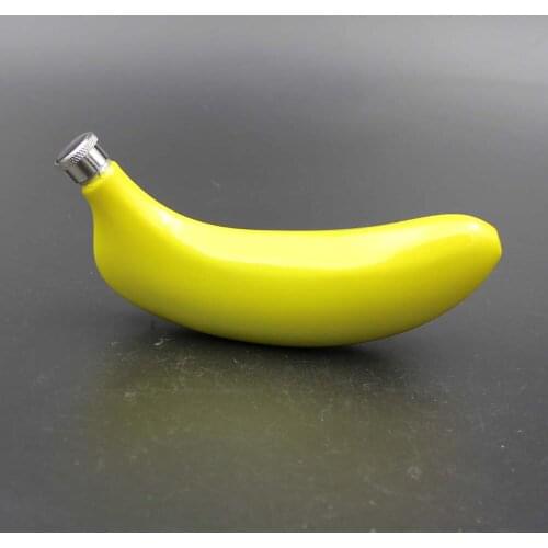 Creative 5OZ Banana Shaped Jug Wine Pot Banana Flask Stainless Steel Whiskey Hip Flask for KTV Bar Drinkware Supplies