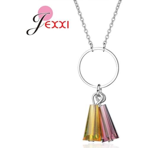 Hot Sale Genuine 925 Sterling Silver Link Chains Pendant Necklace Special Gifts For Women Bridal Wedding Accessories