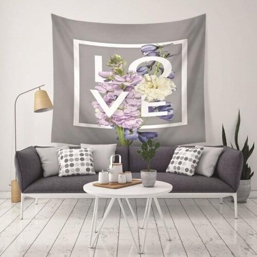 New Floral Background Cloth Fashion Home Simple Atmosphere Decoration Supplies Hanging Cloth Living Room Bedroom Tapestry