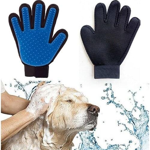 Cats Brush Comb Deshedding Hair Gloves Dogs Bath Cleaning Supplies Animal Combs by Dog Combs Dog Pet Grooming Glove Silicone
