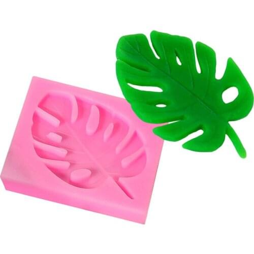 Turtle Leaf Fondant Silicone Mold Chocolate Mold Pink Color For Kitchen Baking DIY Leaf Dripping Aromatherapy Sheet Resin Mold