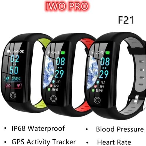 F21 Smart Bracelet GPS Distance Fitness Activity Tracker IP68 Waterproof Blood Pressure Watch Sleep Monitor Smart Band Wristband