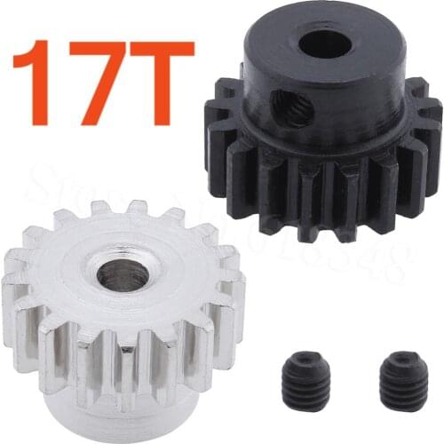 Steel Metal Motor Pinion Gear 17T 0.8 Module For 1:10 Himoto E10 E10XB E10XBL Tanto Off Road Buggy Spare Parts