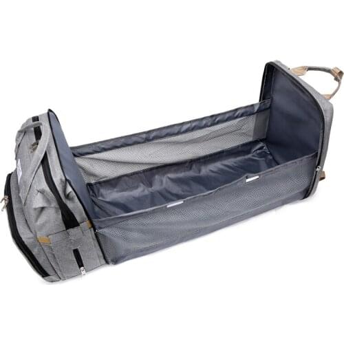 Stroller Mommy Bag Waterproof Diaper Bag Large Capacity Portable Folding Bed Multi-function Mother and Baby Bag