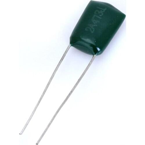 Tooyful 10pcs 47000pF 100V 2A473J Polyester Film Capacitor for Electric Guitar Stringed Instruments Parts & Accessories