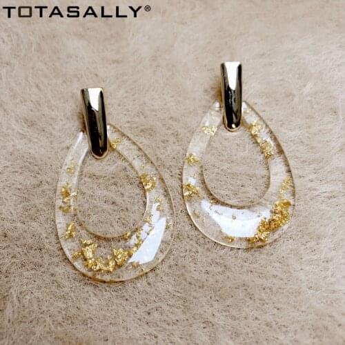 TOTASALLY Fashion party dangle Earrings womens Acrylic Waterdrop show Earrings Dropship gift