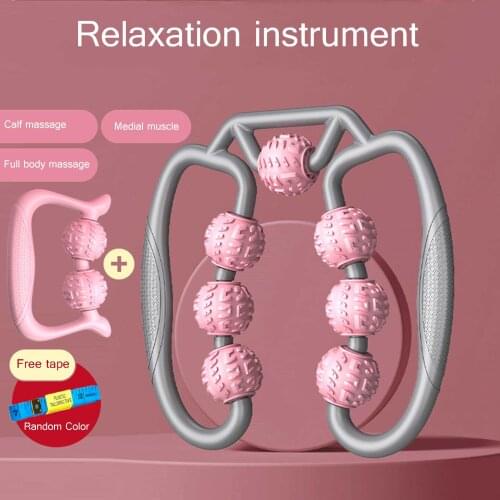 U Shape Trigger Point Massage Roller Muscle Massager Ring Clip Leg Muscle Massager Yoga Wheel U Shape Foam Rollers