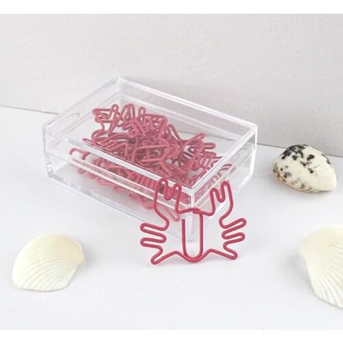 Red Crab Paper Clip Animal Pin Color Circumflex Pin Seafood Whale shaped paper clips Planner Clip Cute Clip Paperclips Lot