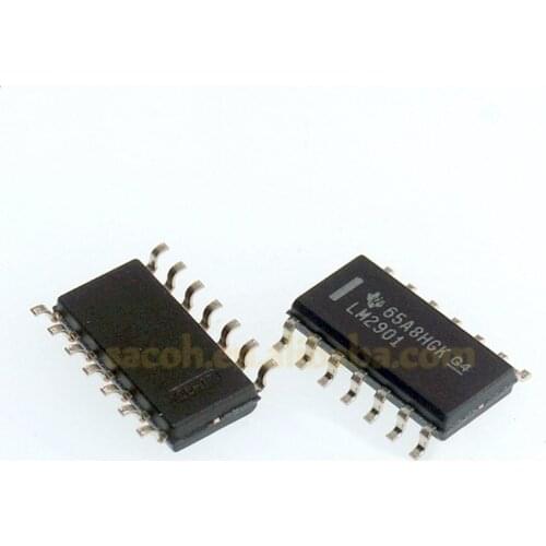 10PCS/lot New OriginaI LM2901DR LM2901D LM2901 or LM2901NSR or LM2901DR2G SOP-14 Quad Single Supply Comparators New Original IC