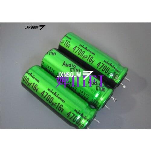 10PCS NICHICON KT 16V4700UF 12.5X35MM 4700UF 16V original audio Aluminum electrolytic capacitor 105 degrees 4700uF/16V