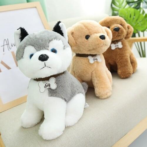 22/30/40cm Kawaii Husky & Teddy Dog Plush Toys Lovely Simulation Animal Dog Dolls Stuffed Soft Toys for Kids Baby Birthday Gift