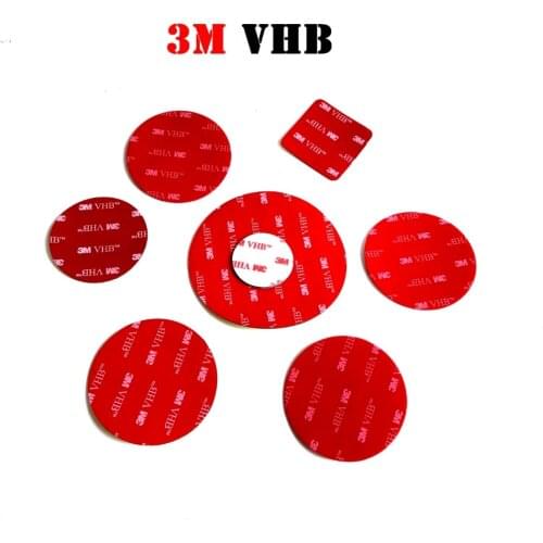 3M VHB Double Adhesive Round Circle Shape Sticker Gasket for Auto Car ETC Recorder Phone Holder Dia 10mm 20mm 25mm 30mm 40mm