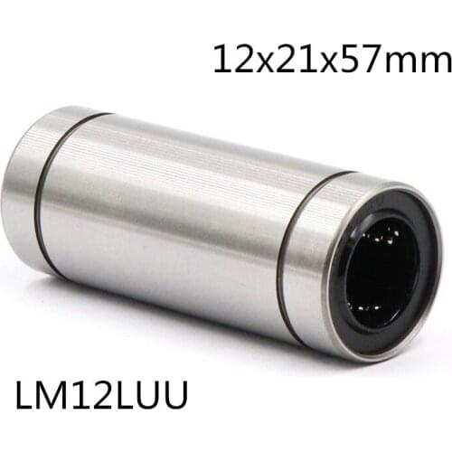 4pcs LM12LUU 12mm Long Linear Motion Bearing Ball Bush 12x21x57mm