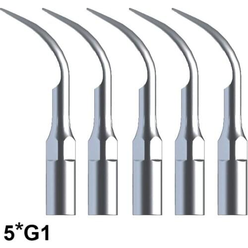 5PCS Teeth Whitening Dental Tips G1 Fit EMS Woodpecker Ultrasonic Scaler Handpiece Use For Remove Calculus And Bacterial Plasue